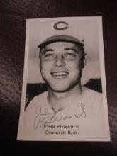 JOHN EDWARDS SIGNED BW POSTCARD COA