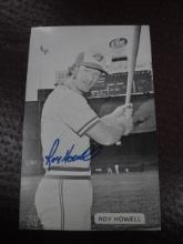 ROY HOWELL SIGNED BW POSTCARD COA