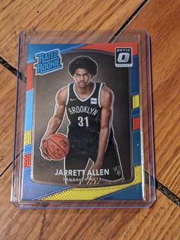 Jarrett Allen 2017-18 Donruss Optic Rated Rookie #179 Red Yellow - Brooklyn Nets