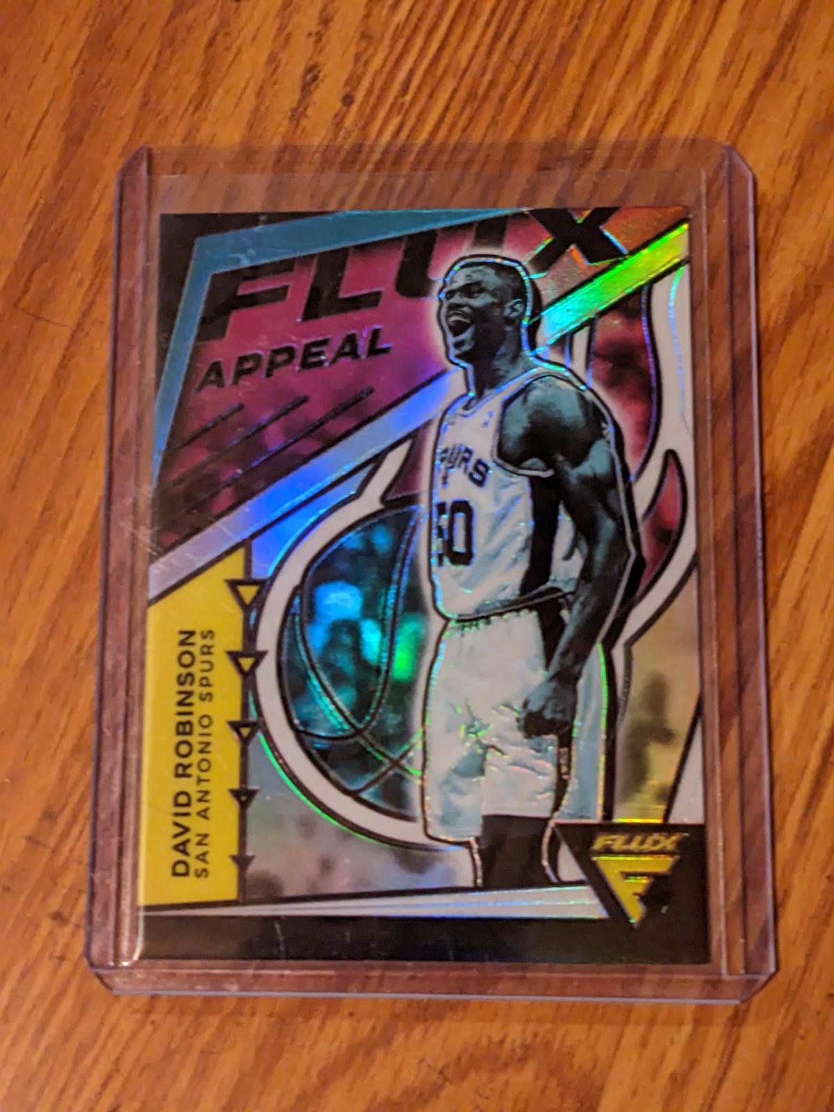 PURPLE HOLO #/99 PRIZM 2020-2021 Flux Appeal David Robinson #13 SPURS