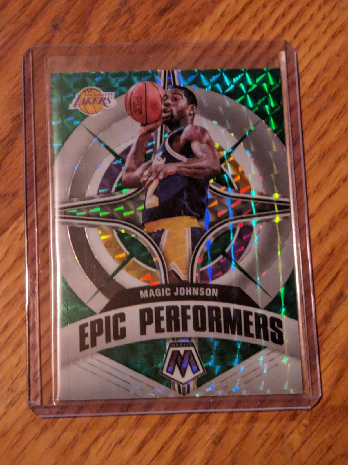 2021-22 Mosaic Green Epic Performers Magic Johnson #16