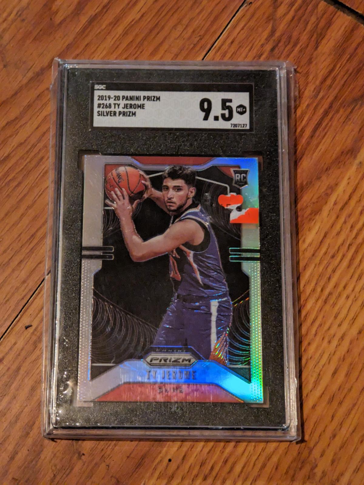 TY Jerome 2019 Panini Prizm 9.5 MT+ graded silver prizm RC/Rookie