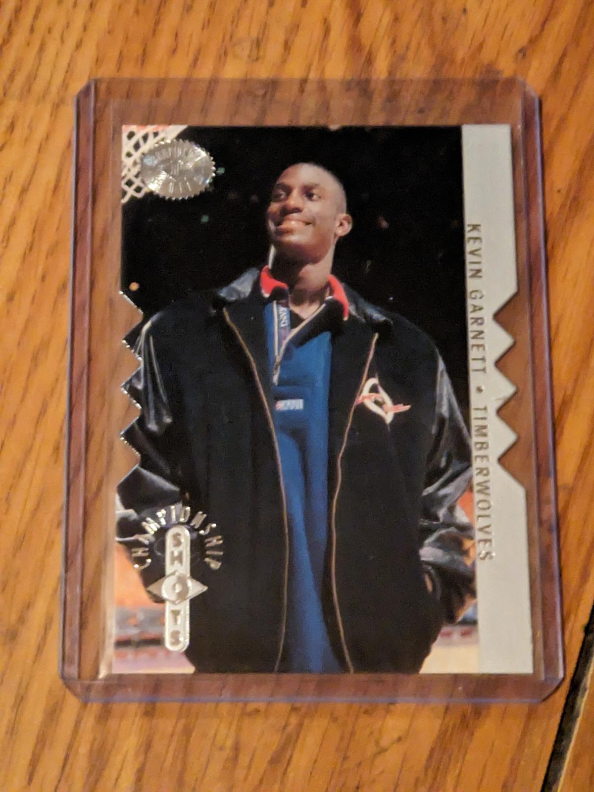 1996 UD SP Championship Shots Kevin Garnett Die-Cut Rookie #S9 MN Timberwolves