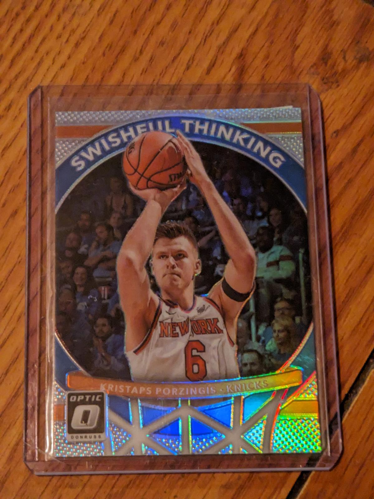 2017-18 Donruss Optic Kristaps Porzingis Swishful Thinking