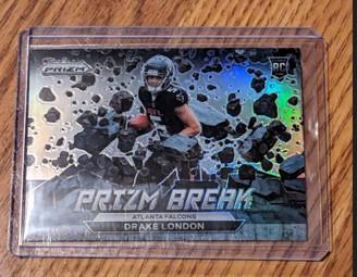 2022 PANINI PRIZM DRAKE LONDON PRIZM BREAK SILVER PRIZM PARALLEL ROOKIE RC