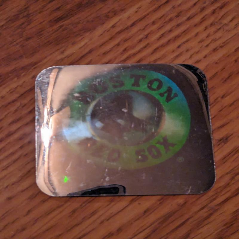Vintage Boston Red Sox 3-d hologram sticker