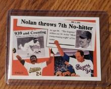 1991 Upper Deck Nolan Ryan SP2 Nolan Throws 7th No-Hitter Rangers