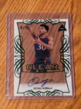 10/75 SP OCHAI AGBAJI Trinity Clear Auto green 2021-22 Leaf Memories Cavs