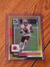 Deshaun Watson 2022 Donruss Press Proof Premium Gold #180 Cleveland Browns