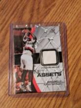 2003-04 Fleer E-X Net Assets Game Used Jersey Patch Bonzi Wells #BW-NAJ