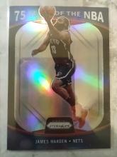 2021-22 Prizm 75 Years Of The NBA James Harden Silver #3