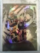 Hand Signed Aaron Rodgers Card W / COA