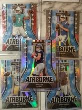 2023 Rookies & Stars Airborne Lot Of 5 ALL Silver Rookie Will Levis, Tua SP Checkerboard Red