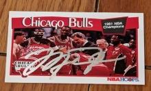 Michael Jordan autographed card w/coa