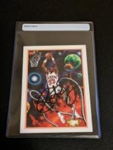 Patrick Ewing autographed card w/coa