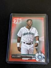 2017 Bowman Prospects Red 70th Anniversary Kyle Lewis #BP125