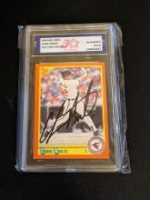 Chris Hoiles 1990 Score auto Authenticated by Fivestar Grading Graded