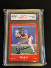 Paul Noce 1988 Score auto Authenticated by Fivestar Grading Graded