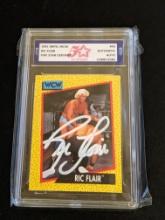 Ric Flair 1991 WCW Auto Authenticated by Fivestar Grading