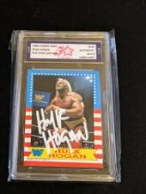 Hulk Hogan 1990 Classic WWF Auto Authenticated by Fivestar Grading
