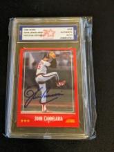 John Candelaria 1988 Score auto Authenticated by Fivestar Grading Graded