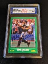 Mike Lavalliere 1988 Score Auto Authenticated by Fivestar Grading