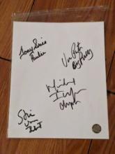 Tony Sirico Steven Van Zandt Michael Imperioli Vincent Pastore Signed Cut Card with coa