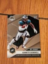 Kenneth Gainwell RC autographed card w/coa