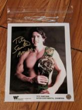 Tito Santana Signed Photo with coa