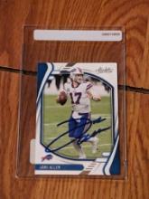 Josh Allen autographed card w/coa