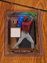 Justin Crawford Patch - 2023 Panini Chronicles Gold Standard Baseball