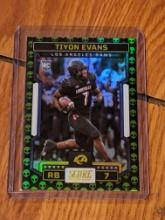 2023 Score Tiyon Evans Rc 336 Extraterrestrial  Parallel Insert SP  Rookie Los Angeles Rams