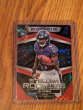 2023 Rookies & Stars Zay Flowers Red Plaid Stellar Rookies RC Card #SR-2 Ravens