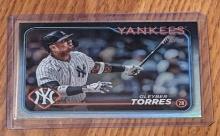 2024 Topps Series 1 GLEYBER TORRES Rainbow Foil #210 New York Yankees