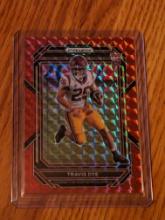 2023 Panini Prizm Draft Picks #129 Travis Dye Red prizm RC