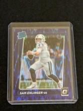 2021 Donruss Optic #246 Sam Ehlinger Purple Shock