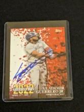 Vladimir Guerrero JR autographed card w/coa