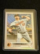 2022 TOPPS CHROME REFRACTOR ALEXANDER WELLS RC BALTIMORE ORIOLES #49