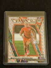 Mathias Normann 2021-22 Mosaic FIFA #1 Rookie Will To Win Silver Mosaic Prizm