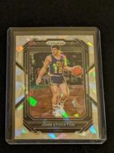 2022-23 Panini Prizm Basketball Cracked Ice #292 John Stockton