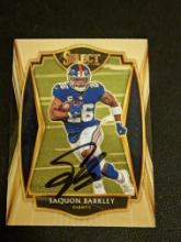 Saquon Barkley autographed card w/coa