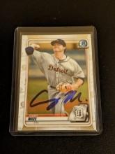 Casey Mize autographed card w/coa