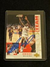 Dominique Wilkins autographed card w/coa