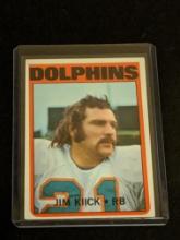 1972 Topps Football #9 Jim Kiick Miami Dolphins