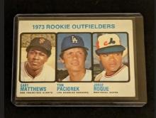 1973 TOPPS GARY MATTHEWS/TOM PACIOREK/JORGE ROQUE #606 ROOKIE RC