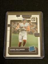 Daniel Bellinger Rated Rookie Card RC 2022 Donruss Optic #290 New York Giants