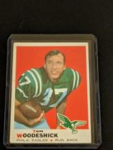 1969 Topps Football #198 Tom Woodeshick Rookie