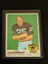 1969 Topps Football #201 Fred Biletnikoff HOF Oakland Raiders Florida State