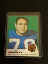 1969 TOPPS FOOTBALL CARD-JIM DUNAWAY #10-BUFFALO BILLS-VINTAGE