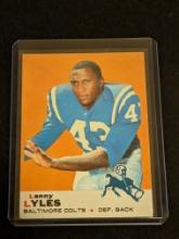 1969 TOPPS FOOTBALL #72 LENNY LYLES BALTIMORE COLTS - VINTAGE FOOTBALL CARD